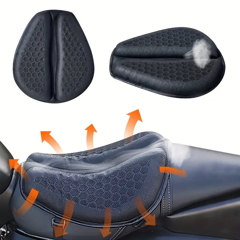 Cojín de Asiento para Motocicleta con Estructura de Panal