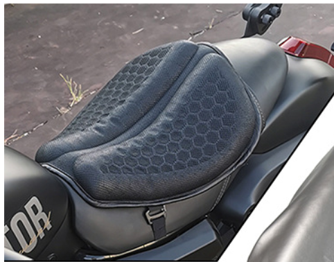 Cojín de Asiento para Motocicleta con Estructura de Panal